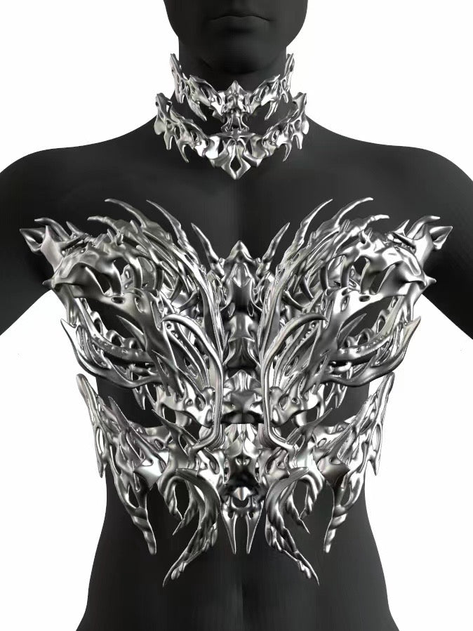 Chaotic Bones necklace