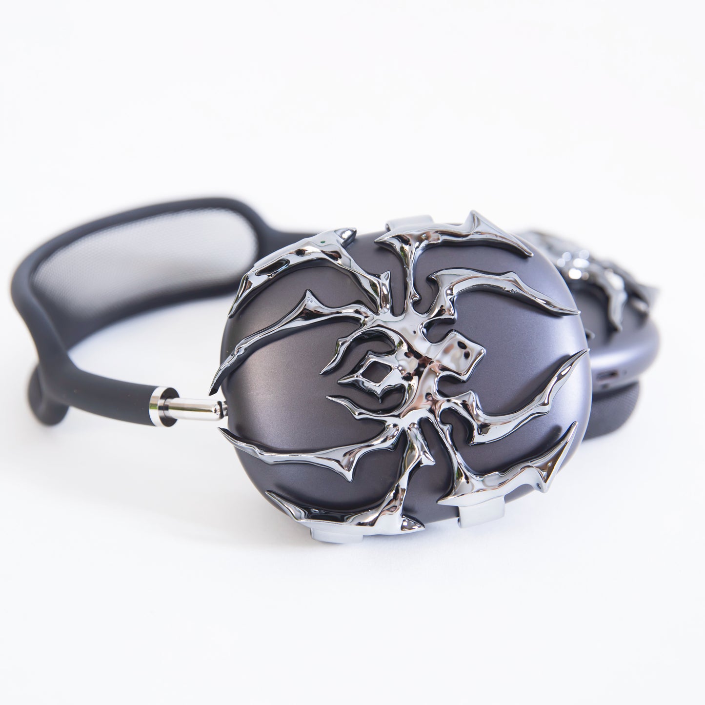 AirPods Max,Gothic, girlfriend, Gift for him, Gift for her, cyberpunk, Christmas, boyfriend, Apple headphones case, anniversary, Airpods Max case, Airpod Max cover, Airpod Max accessaries, Airpod Max, chrome spider, futuristic, headphone accessories, headphone attachments