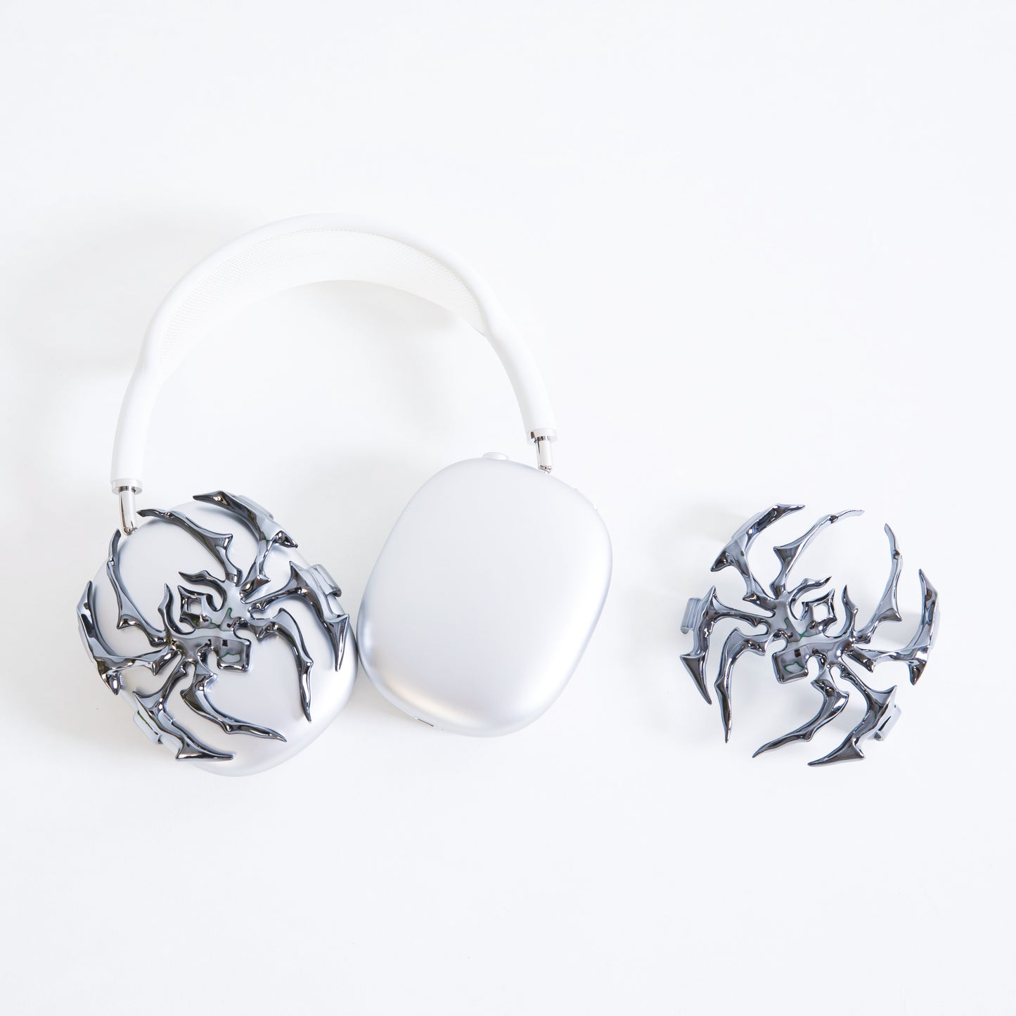 AirPods Max,Gothic, girlfriend, Gift for him, Gift for her, cyberpunk, Christmas, boyfriend, Apple headphones case, anniversary, Airpods Max case, Airpod Max cover, Airpod Max accessaries, Airpod Max, chrome spider, futuristic, headphone accessories, headphone attachments