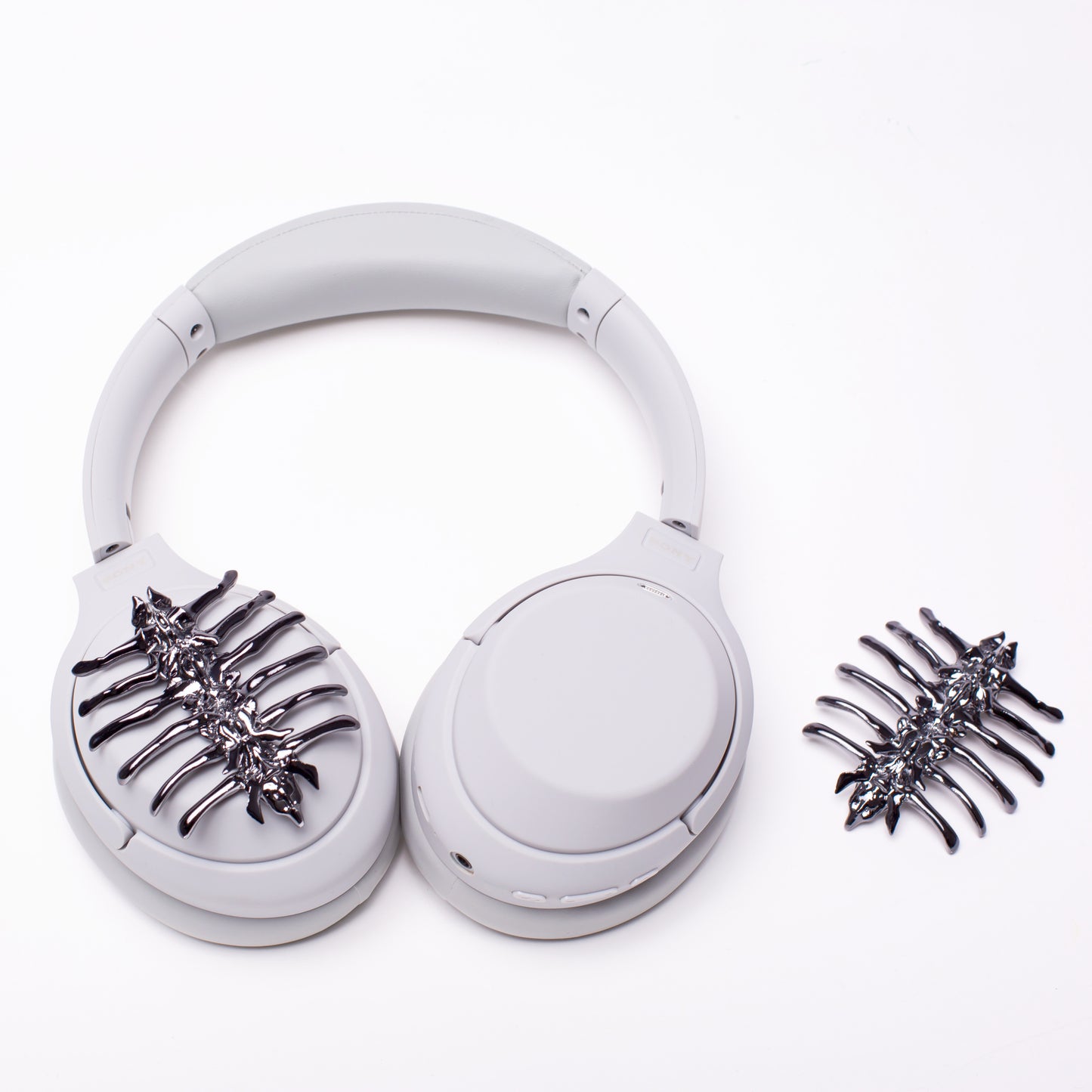 Sony XM4 attachments, Sony XM4 aesthetic, Sony XM4 accessories, sci-fi, Gothic, girlfriend, Gift for him, Gift for her, futuristic, cyberpunk, boyfriend, sonyheadphones, sonywh1000xm5, Sonywh1000xm4, headphone accessories, headphone attachments, chrome spines, spines