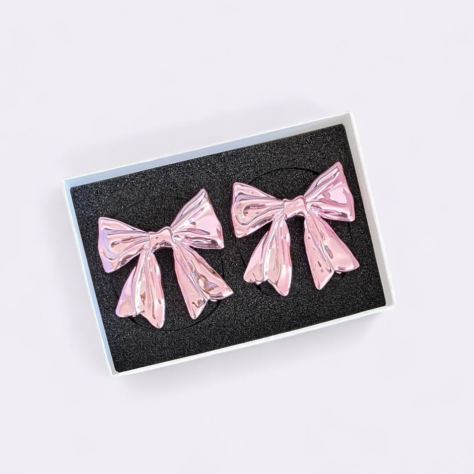 AirPods Max, pink bow, Gothic, girlfriend, Gift for him, Gift for her, cyberpunk, Christmas, boyfriend, Apple headphones case, anniversary, Airpods Max case, Airpod Max cover, Airpod Max accessaries, Airpod Max, love, futuristic, headphone accessories, headphone attachments, 3d printed