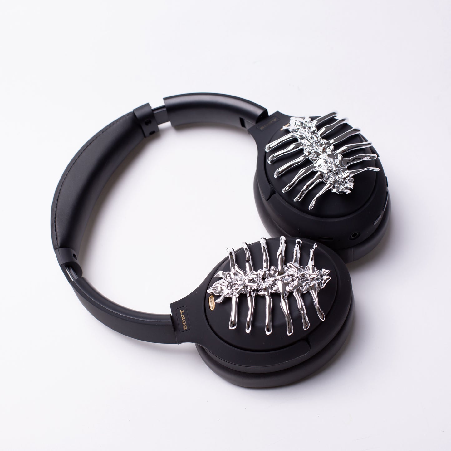 Sony XM4 attachments, Sony XM4 aesthetic, Sony XM4 accessories, sci-fi, Gothic, girlfriend, Gift for him, Gift for her, futuristic, cyberpunk, boyfriend, sonyheadphones, sonywh1000xm5, Sonywh1000xm4, headphone accessories, headphone attachments, chrome spines, spines