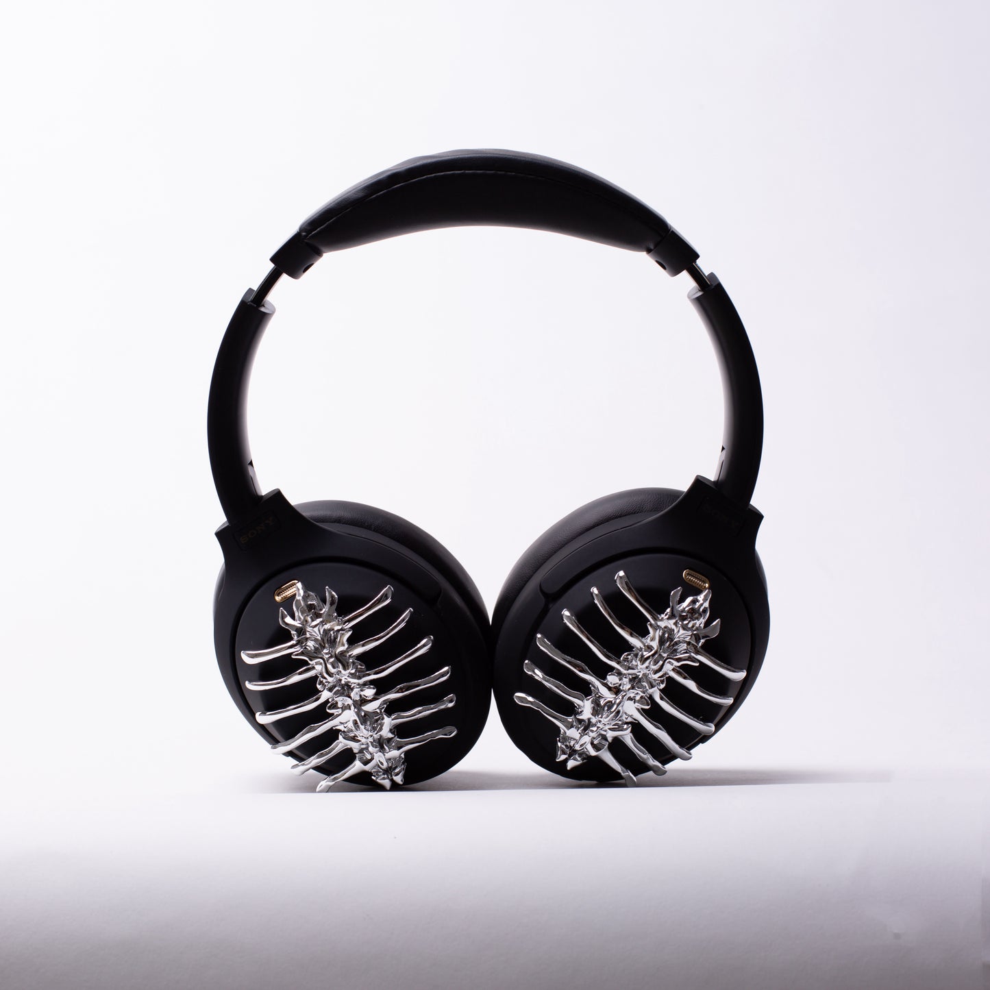 Sony XM4 attachments, Sony XM4 aesthetic, Sony XM4 accessories, sci-fi, Gothic, girlfriend, Gift for him, Gift for her, futuristic, cyberpunk, boyfriend, sonyheadphones, sonywh1000xm5, Sonywh1000xm4, headphone accessories, headphone attachments, chrome spines, spines