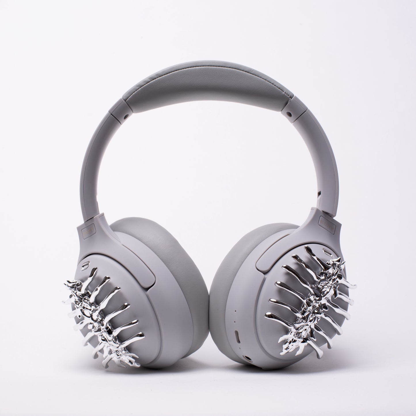 Sony XM4 attachments, Sony XM4 aesthetic, Sony XM4 accessories, sci-fi, Gothic, girlfriend, Gift for him, Gift for her, futuristic, cyberpunk, boyfriend, sonyheadphones, sonywh1000xm5, Sonywh1000xm4, headphone accessories, headphone attachments, chrome spines, spines