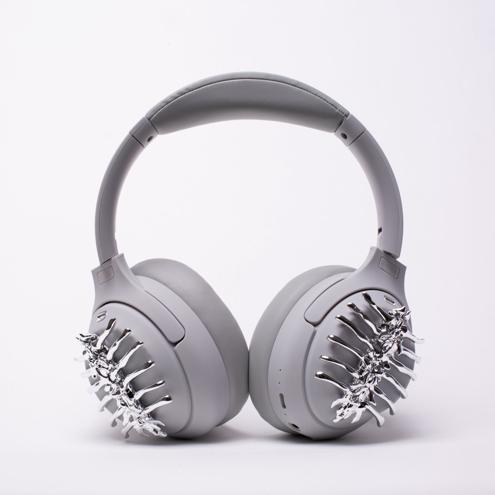 Sony XM4 attachments, Sony XM4 aesthetic, Sony XM4 accessories, sci-fi, Gothic, girlfriend, Gift for him, Gift for her, futuristic, cyberpunk, boyfriend, sonyheadphones, sonywh1000xm5, Sonywh1000xm4, headphone accessories, headphone attachments, chrome spines, spines