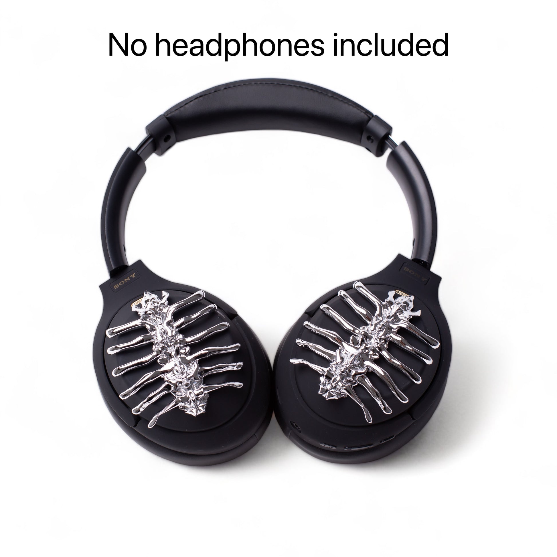 Sony XM4 attachments, Sony XM4 aesthetic, Sony XM4 accessories, sci-fi, Gothic, girlfriend, Gift for him, Gift for her, futuristic, cyberpunk, boyfriend, sonyheadphones, sonywh1000xm5, Sonywh1000xm4, headphone accessories, headphone attachments, chrome spines, spines