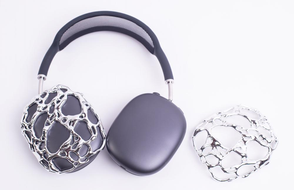 AirPods Max, Gothic, girlfriend, Gift for him, Gift for her, cyberpunk, Christmas, boyfriend, Apple headphones case, anniversary, Airpods Max case, Airpod Max cover, Airpod Max accessaries, Airpod Max, wave, futuristic, headphone accessories, headphone attachments, 3d printed